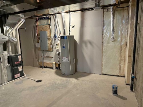 334 Sundown Road, Cochrane, AB - Indoor Photo Showing Basement