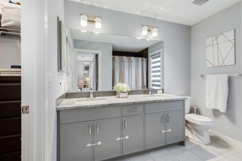 1037 Chinook Gate Heath Sw, Airdrie, AB - Indoor Photo Showing Bathroom