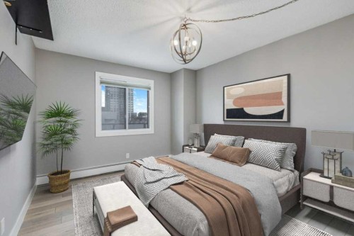 404-1208 14 Avenue Sw, Calgary, AB - Indoor Photo Showing Bedroom