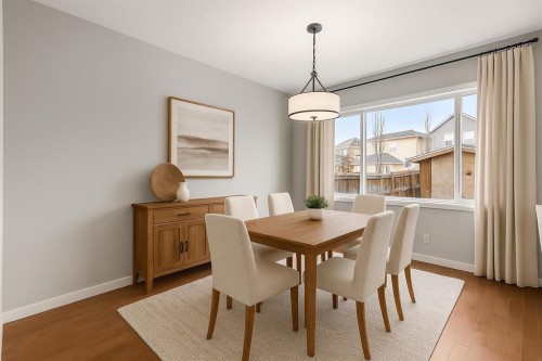 84 Fireside Way, Cochrane, AB - Indoor Photo Showing Dining Room