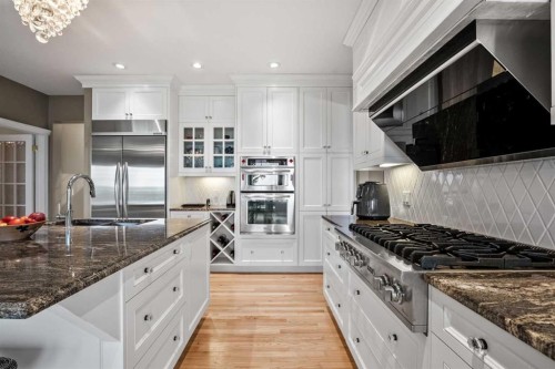 136 Patrick View Sw, Calgary, AB - Indoor Photo Showing Kitchen With Upgraded Kitchen