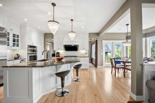 136 Patrick View Sw, Calgary, AB - Indoor Photo Showing Kitchen With Upgraded Kitchen