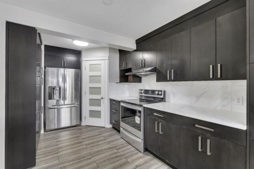 11 Saddlebrook Way Ne, Calgary, AB - Indoor Photo Showing Kitchen With Upgraded Kitchen