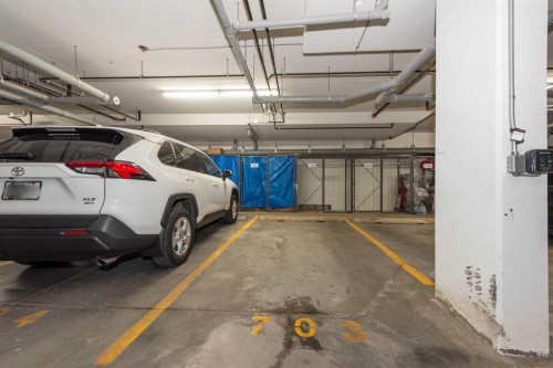 1105-200 Seton Circle Se, Calgary, AB - Indoor Photo Showing Garage