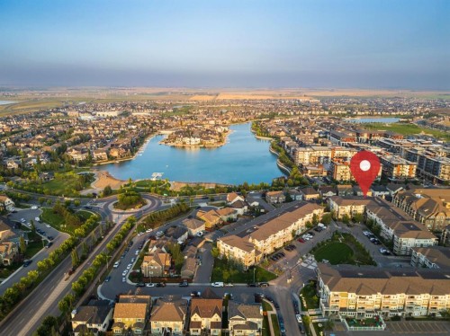 2105-11 Mahogany Row Se, Calgary, AB - Outdoor With Body Of Water With View