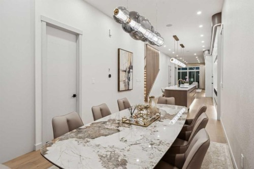 1330 8 Avenue Se, Calgary, AB - Indoor Photo Showing Dining Room