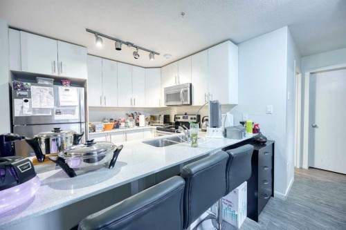 3112-181 Skyview Ranch Manor Ne, Calgary, AB - Indoor Photo Showing Kitchen With Double Sink