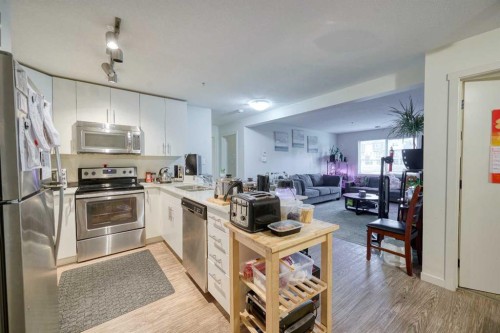 3112-181 Skyview Ranch Manor Ne, Calgary, AB - Indoor Photo Showing Kitchen With Stainless Steel Kitchen