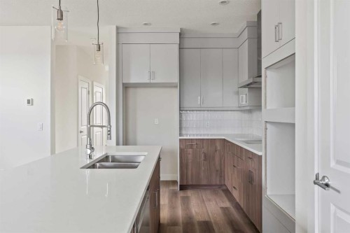 10 Herron Common Ne, Calgary, AB - Indoor Photo Showing Kitchen With Double Sink