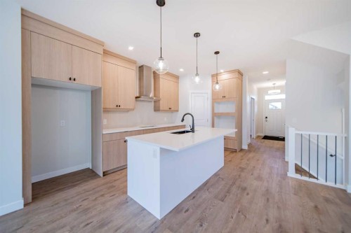 22 Herron Common Ne, Calgary, AB - Indoor Photo Showing Kitchen With Upgraded Kitchen