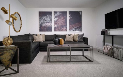 192 Creekstone Circle Sw, Calgary, AB - Indoor Photo Showing Living Room