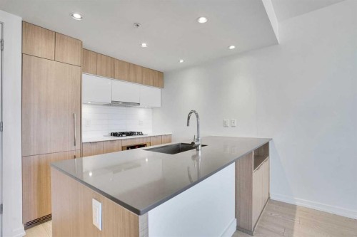 205-128 2 Street Sw, Calgary, AB - Indoor Photo Showing Kitchen With Upgraded Kitchen