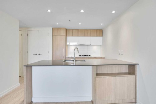 205-128 2 Street Sw, Calgary, AB - Indoor Photo Showing Kitchen With Upgraded Kitchen