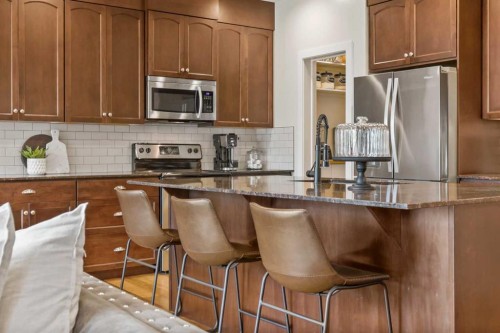 160 Chaparral Valley View Se, Calgary, AB - Indoor Photo Showing Kitchen With Stainless Steel Kitchen