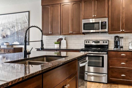 160 Chaparral Valley View Se, Calgary, AB - Indoor Photo Showing Kitchen With Stainless Steel Kitchen With Double Sink With Upgraded Kitchen