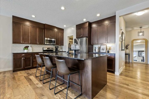 160 Chaparral Valley View Se, Calgary, AB - Indoor Photo Showing Kitchen With Stainless Steel Kitchen With Upgraded Kitchen