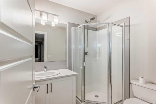 409-338 Seton Circle Se, Calgary, AB - Indoor Photo Showing Bathroom
