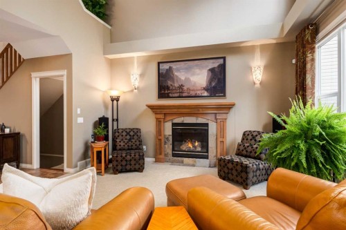 11756 Valley Ridge Boulevard Nw, Calgary, AB - Indoor Photo Showing Living Room With Fireplace