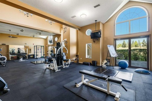 240-30 Sierra Morena Landing Sw, Calgary, AB - Indoor Photo Showing Gym Room