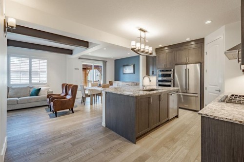 55 Legacy Woods Bay Se, Calgary, AB - Indoor Photo Showing Kitchen With Upgraded Kitchen