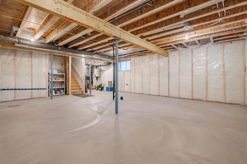 55 Legacy Woods Bay Se, Calgary, AB - Indoor Photo Showing Basement