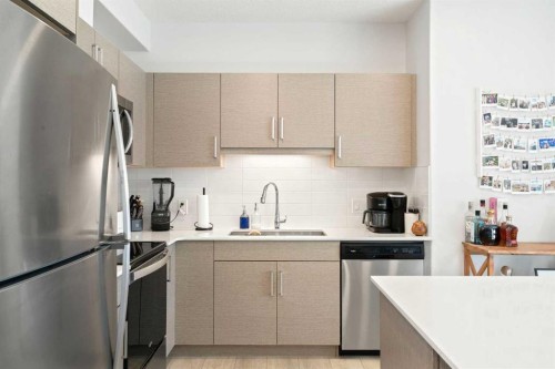 2204-80 Greenbriar Place Nw, Calgary, AB - Indoor Photo Showing Kitchen With Stainless Steel Kitchen With Upgraded Kitchen