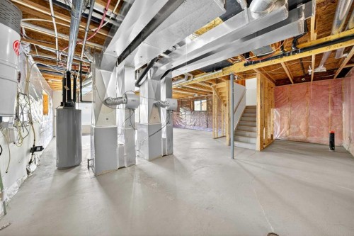 320 Everbrook Way Sw, Calgary, AB - Indoor Photo Showing Basement