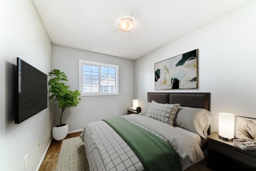 104 Country Village Lane Ne, Calgary, AB - Indoor Photo Showing Bedroom