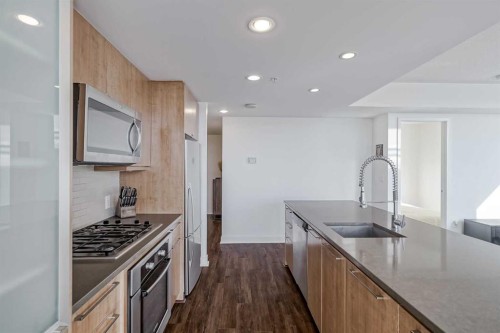 706-1118 12 Avenue Sw, Calgary, AB - Indoor Photo Showing Kitchen With Upgraded Kitchen