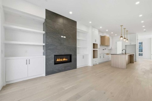 2412 29 Avenue Sw, Calgary, AB - Indoor With Fireplace