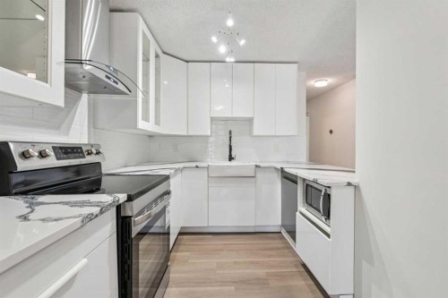 502-1311 15 Avenue Sw, Calgary, AB - Indoor Photo Showing Kitchen With Stainless Steel Kitchen With Upgraded Kitchen