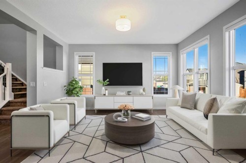 212 Magnolia Heath Se, Calgary, AB - Indoor Photo Showing Living Room