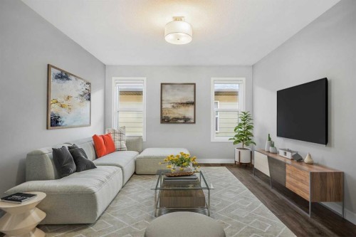 212 Magnolia Heath Se, Calgary, AB - Indoor Photo Showing Living Room