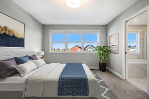 212 Magnolia Heath Se, Calgary, AB - Indoor Photo Showing Bedroom