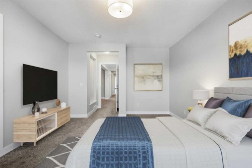 212 Magnolia Heath Se, Calgary, AB - Indoor Photo Showing Bedroom