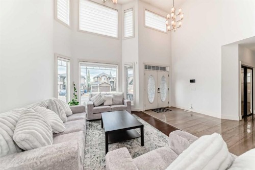 388 Kinniburgh Boulevard, Chestermere, AB - Indoor Photo Showing Living Room