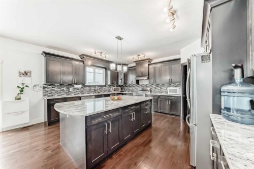 388 Kinniburgh Boulevard, Chestermere, AB - Indoor Photo Showing Kitchen With Upgraded Kitchen