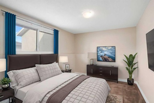 1123 Mckinnon Drive Ne, Calgary, AB - Indoor Photo Showing Bedroom