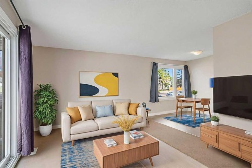 1123 Mckinnon Drive Ne, Calgary, AB - Indoor Photo Showing Living Room