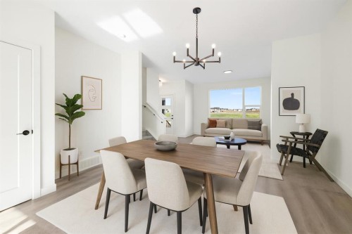 215 Belvedere Avenue Se, Calgary, AB - Indoor Photo Showing Dining Room