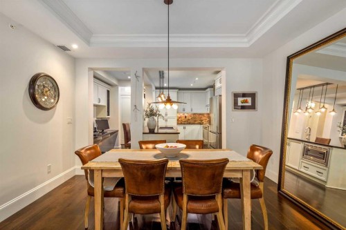 105-121 Quarry Way Se, Calgary, AB - Indoor Photo Showing Dining Room