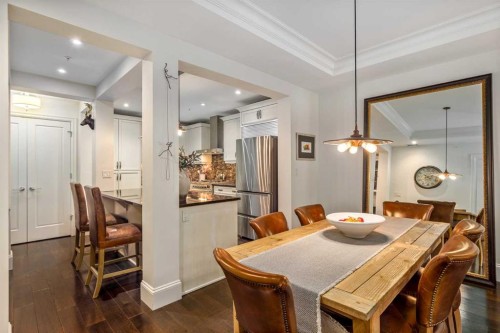 105-121 Quarry Way Se, Calgary, AB - Indoor Photo Showing Dining Room