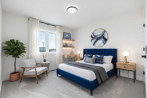 1907 Mccaskill Drive, Crossfield, AB - Indoor Photo Showing Bedroom