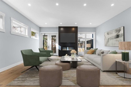 1415 27 Street Sw, Calgary, AB - Indoor Photo Showing Living Room