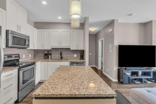 93 Copperstone Common Se, Calgary, AB - Indoor Photo Showing Kitchen With Stainless Steel Kitchen With Upgraded Kitchen