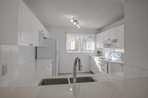 217 Somerside Close Sw, Calgary, AB - Indoor Photo Showing Kitchen With Double Sink