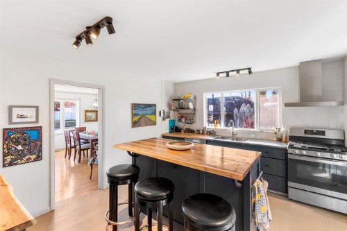 5301 44 Street, Olds, AB - Indoor Photo Showing Kitchen With Double Sink