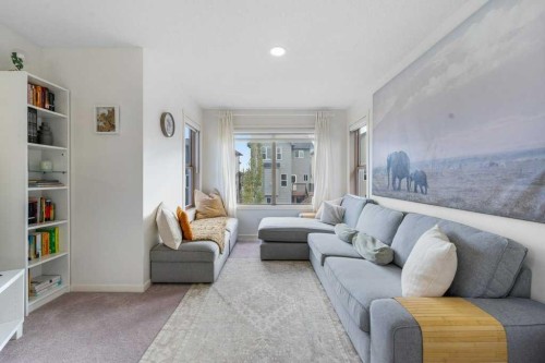 184 Sage Valley Drive Nw, Calgary, AB - Indoor Photo Showing Living Room