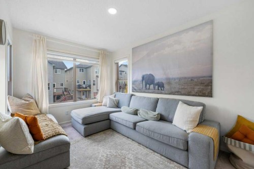 184 Sage Valley Drive Nw, Calgary, AB - Indoor Photo Showing Living Room