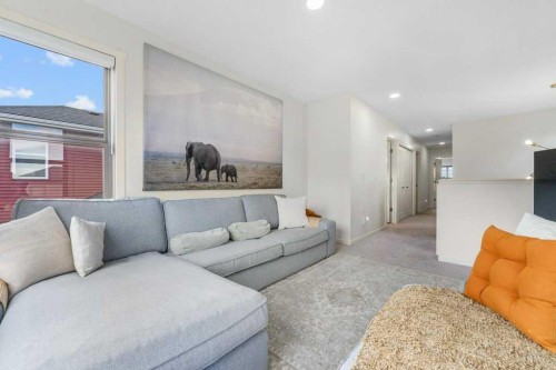 184 Sage Valley Drive Nw, Calgary, AB - Indoor Photo Showing Living Room